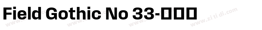 Field Gothic No 33字体转换